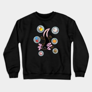 Axolotl and Halloween Candy Crewneck Sweatshirt